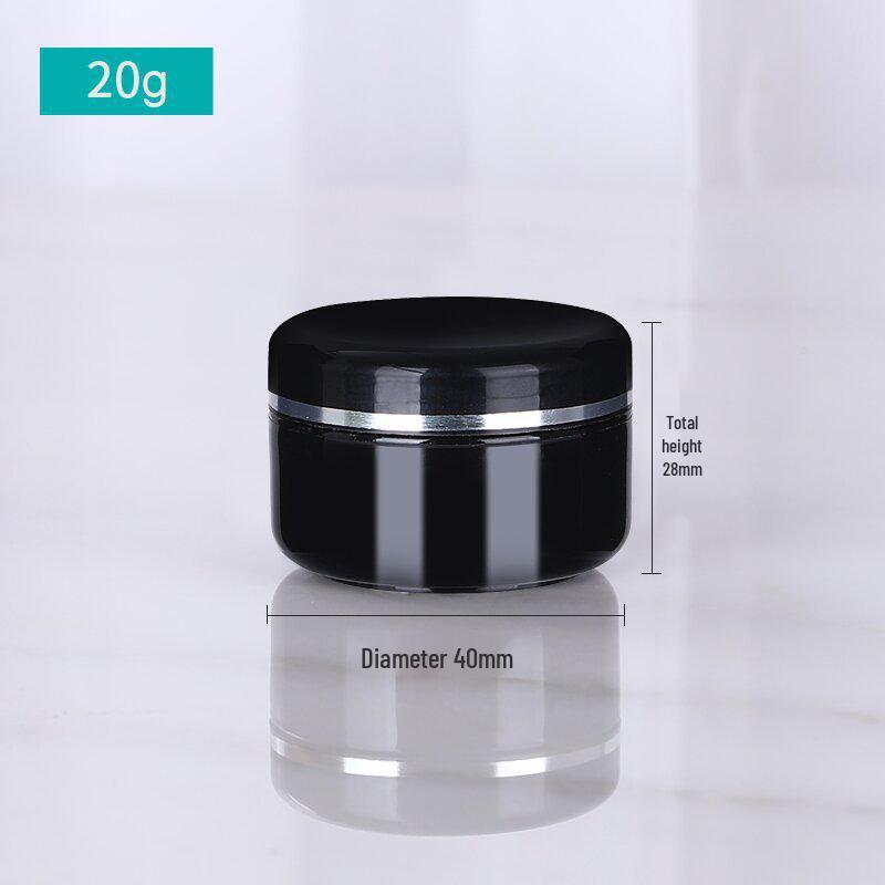 Auf Lager 20g Weiße Cremeschachtel mit Silberrand und Dichtung, 250g Kosmetik-Reiseglas