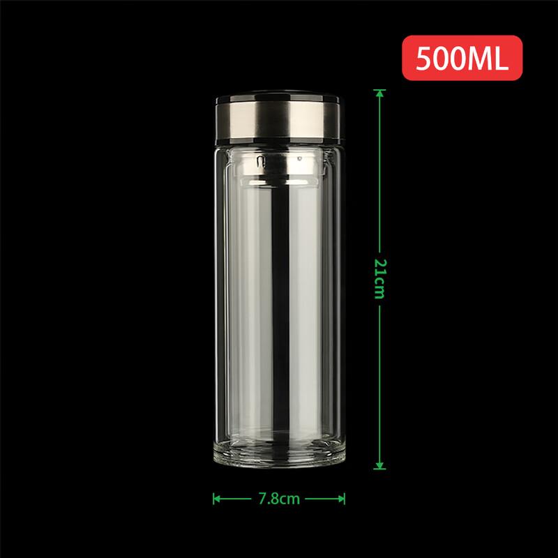 

Zhi Shi Double Wall Borosilicate Glass Water Bottle