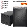 10Pcs Durable Soft Bubble Mailers Pearlescent Film 11/15/18cm Shipping Bags Waterproof Self Sealing Black Foam Envelope