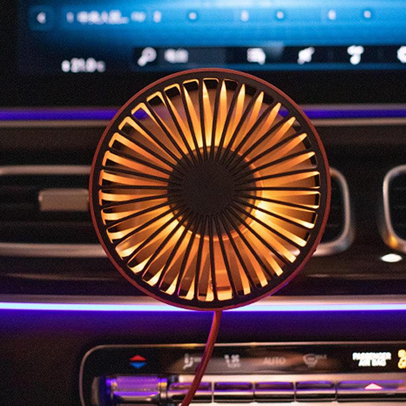 Ventilator cu clemă de ventilație pentru mașină Ventilator de aer de răcire al vehiculului Ventilator de circulație a aerului cu 3 viteze Ventilator cu clemă de răcire pentru mașină Ventilator de vehicul rotativ la 360 de grade