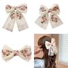 Bows Elegant Hair Clip 2000s Style Accessories Sweet Balletcore Hairpin Women