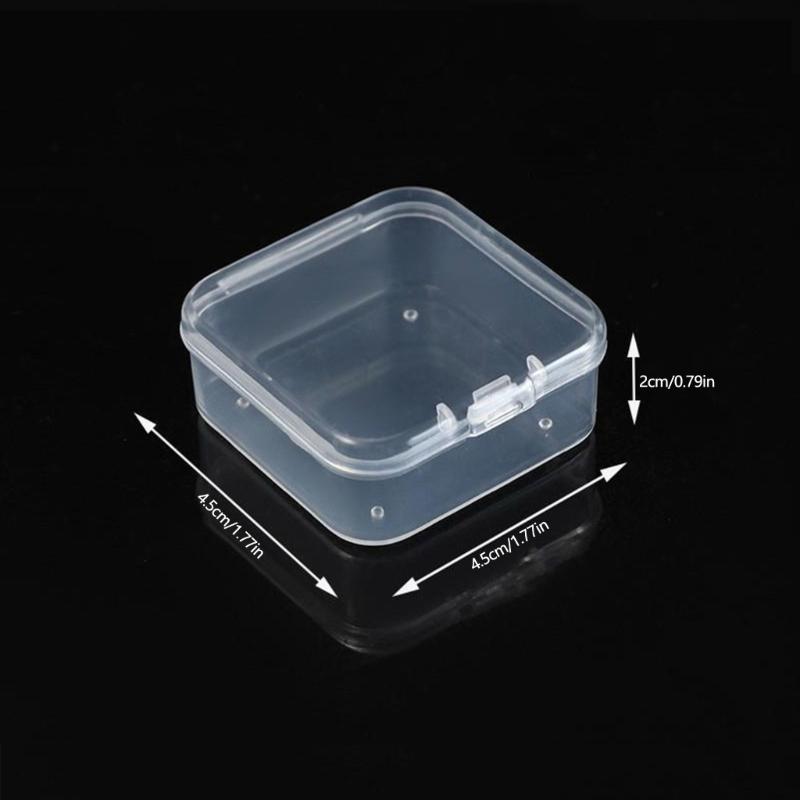 Clear Plastic Mini Square Jewelry Box For Necklaces And Bracelets Lightweight Storage For Daily Use And Gift Packaging