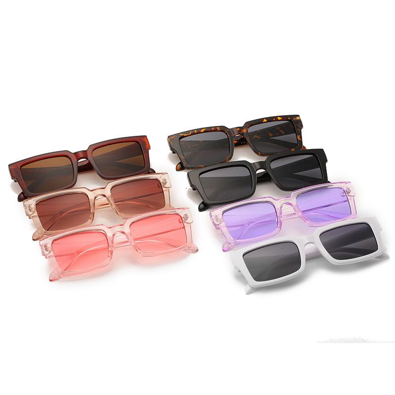 2020 Square Sunglasses, Versatile Black Square Glasses, Simple Small Clear Sunglasses For Women