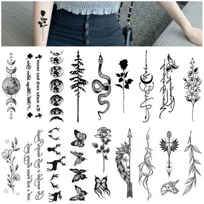 Long Strip Disposable Tattoo Sticker Set Gift Event Promotion Drainage Temporary Water Transfer Simulation Sticker