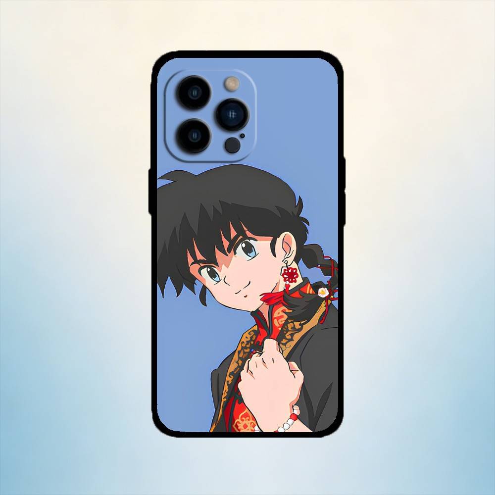AAA Anime Ranko Phone Case For iPhone 17,16,15,14,13,12,11 Plus,Pro Max,XS,Soft Silicone Black Cover