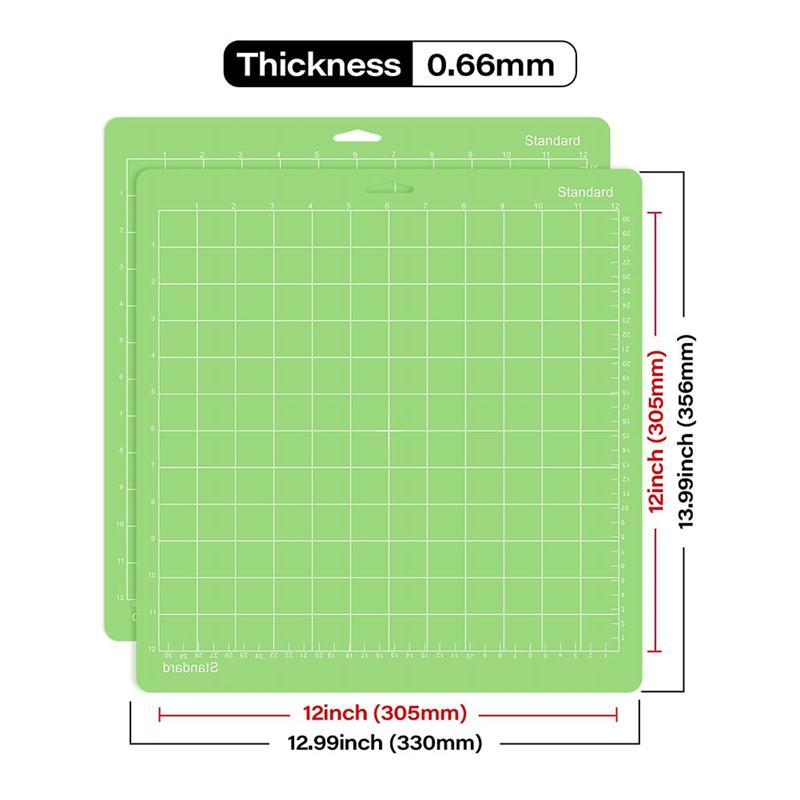 A96I-Cutting Mat For Cricut Maker 3/Maker/Explore 3/Air 2/Air/One 12 Pack 12X12in Cut Mats Parts Accessories Green