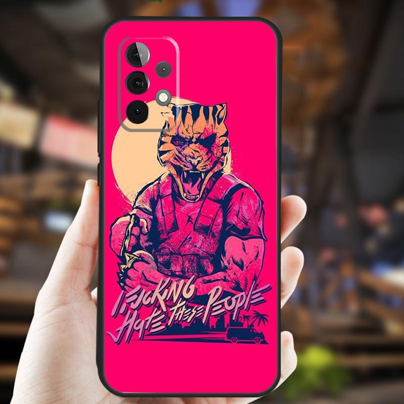 Game Hotline Miami Case For Samsung Galaxy A34 A06 A05 A32 A16 A55 A36 A26 A54 A14 A22 A52 A35 A15 A53 A13 A56
