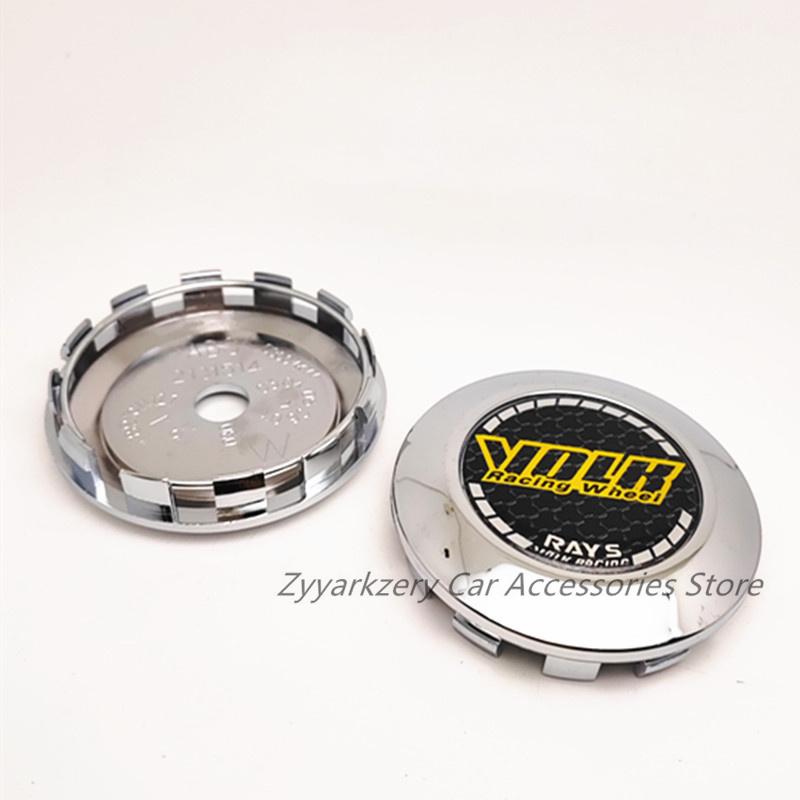 AAYP1 4pcs Volk VR Rays Racing 76mm 73mm Wheel Caps Car Center Hubcaps TE37SL Rims ABS Cover Car Styling
