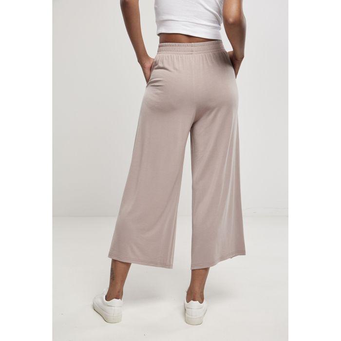 Pantalon Large - Urban Classics - Femme - Couleur Rose - Coupe 3/4 - Confortable Et Décontracté