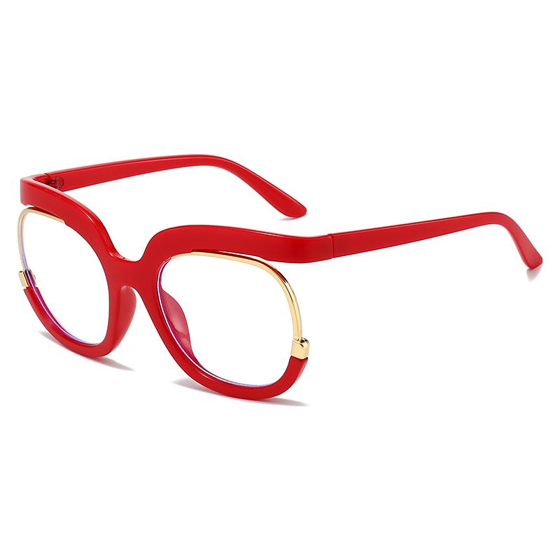 Anti Blue light Glasses Women Men Blue Light Blocking Eyeglasses Lady Oversized Round Frame Computer Eyewear