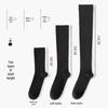 Women's Mid-Calf Socks - Autumn/Winter, Versatile Solid Color, Slimming Over-the-Knee, Anti-Pilling
