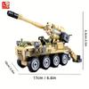 159PCS 0751 Small Tank Model Building Block Toys Morden Military  Army Truck Construction Kiit Children Diy Bricks Toy