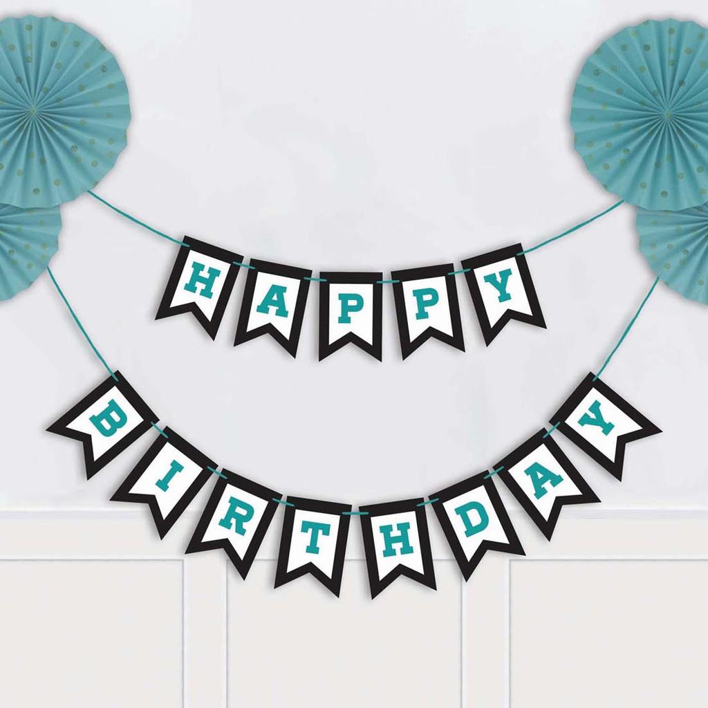 Inkdotpot Birthday Party Decorations Happy Birthday Party Garland Baby Boy Or Girl Car Gender Neutral Pennant Banner