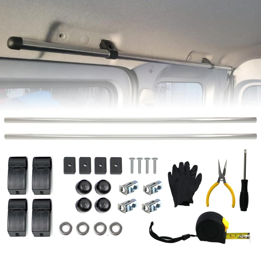 Jeyaic Car Storage Car Interior Carrier Bar, Side Bar, Cross Slide, Left and Right