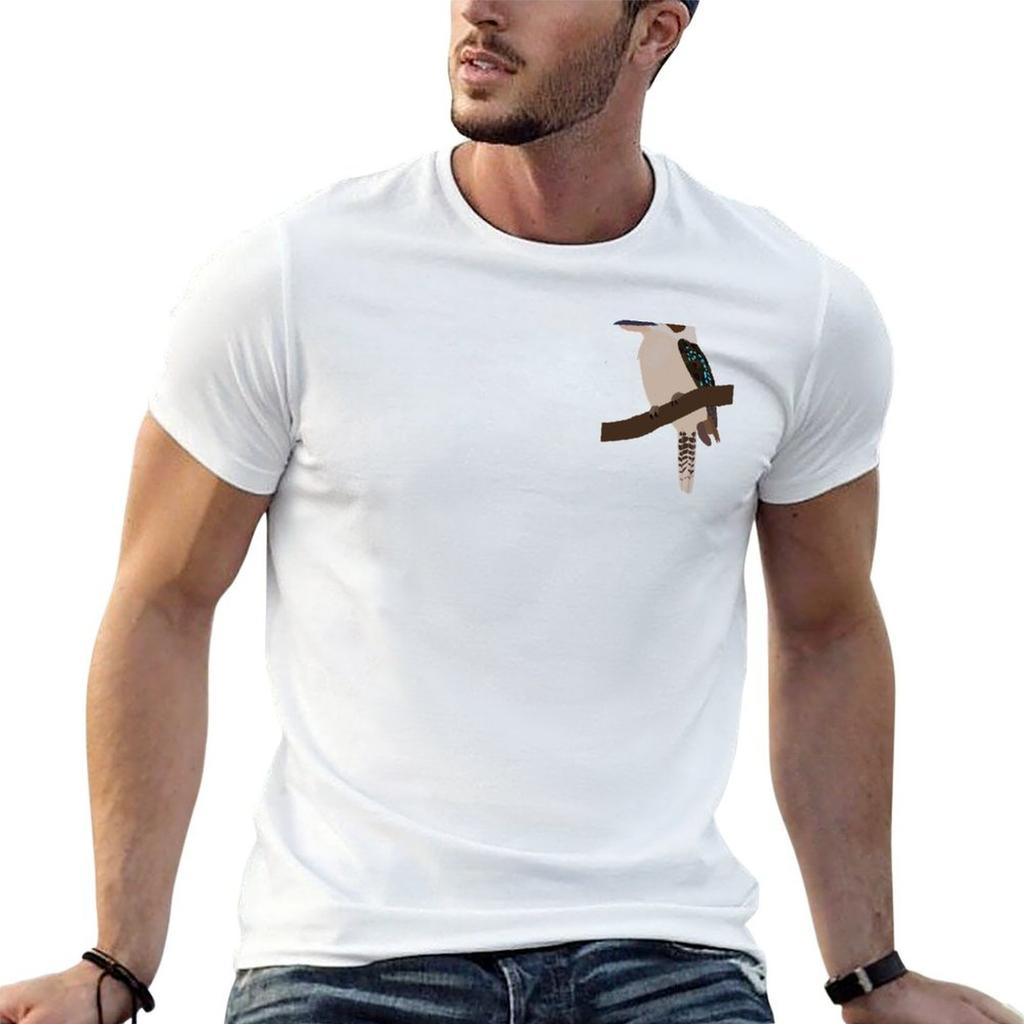 Kookaburra T-shirt t-shirts designer t-shirts met prints t-shirts voor man katoen zacht T-shirt