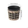Handmade Woven Pot with Drainage for Indoor Plants Office Decoration