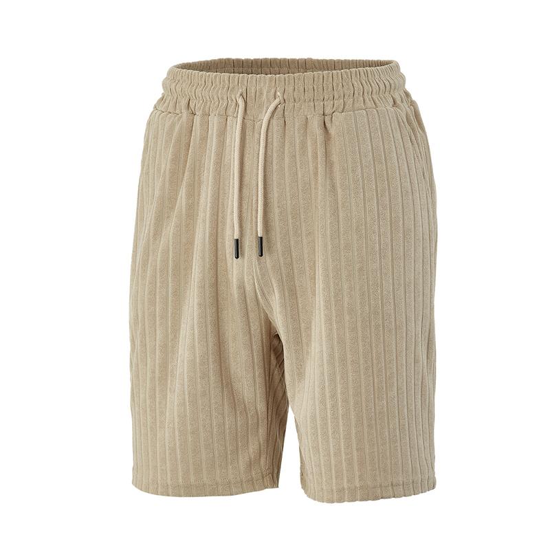 Set da Spiaggia Estivi da Uomo Tuta Casual da Strada Set Due Pezzi per Sport all'Aperto Camicia a Bottoni Liscia Pantaloncini con Coulisse Abbigliamento Sportivo