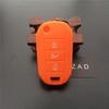 ZAD silicone rubber key fob cover case shell skin protect for Citroen C2 C3 C4 Picasso Xsara C5 C6 C8 Flip Folding 3 button key