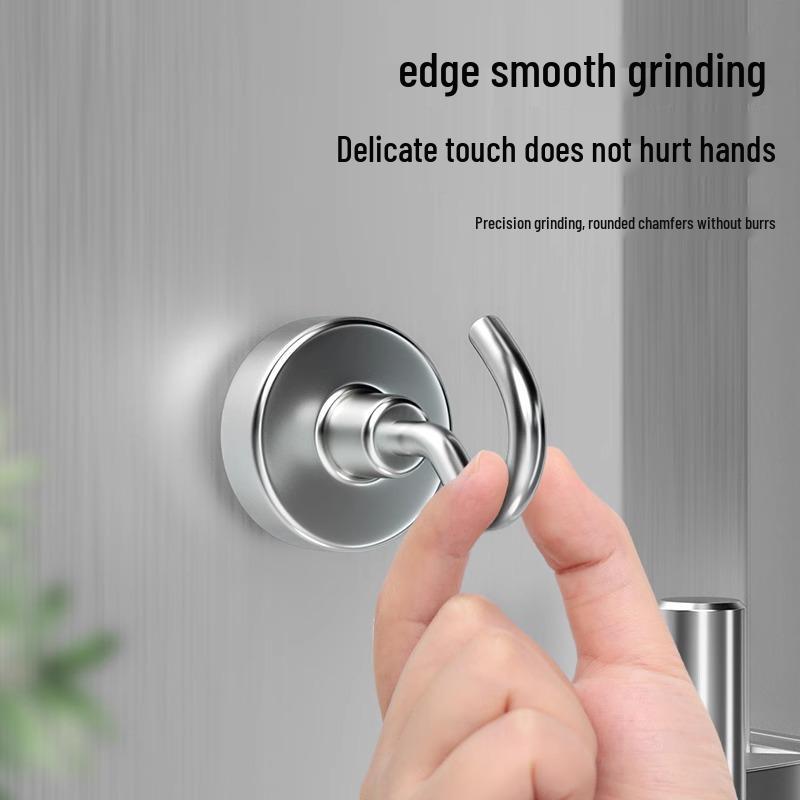 Silné magnetické lepicí háčky, bez vrtání, pro vysoké zatížení, velká velikost pro použití v kuchyni/na lednici.