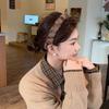 Faux Fur Plush Headband Leopard Warm Furry Hairband Shark Tooth Zig Zag Design Comb Nonslip Headbands Women Hair Accessories