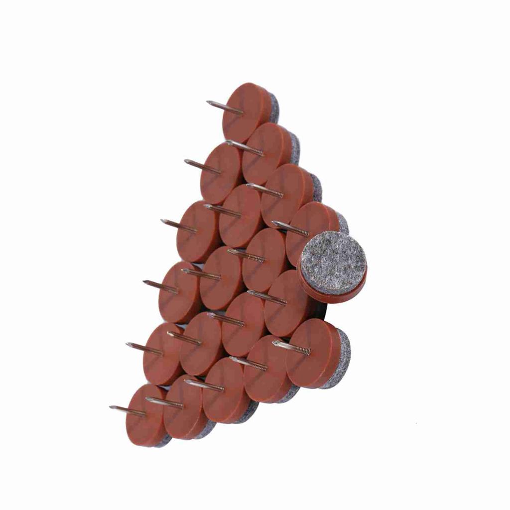 20 Stück Set 20mm Möbel Boden Filz Nagel Pad Stuhl Tischbein Filzschoner