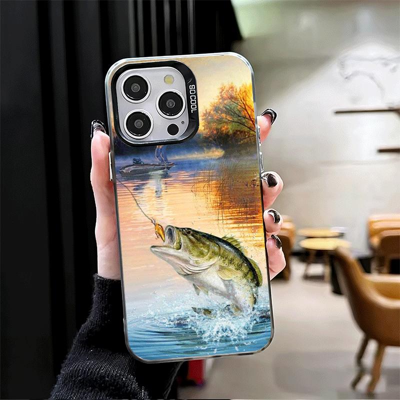 Hunting Fishing Man Shockproof Phone Case for iPhone 17 Air 16 16E 15 Pro Max 14 Plus 13 Mini 12 Back Cover Anti Fall Fundas