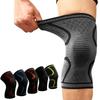 1 Paar Kniestütze für Fitness, Laufen, Radfahren, elastisches Nylon, Sport-Kompressions-Kniepolster für Basketball, Volleyball
