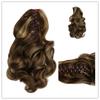 Synthetic Wavy Claw Clip In Hair Extension Pony Tail Heat Resistant Natural Wave False Hairpiece