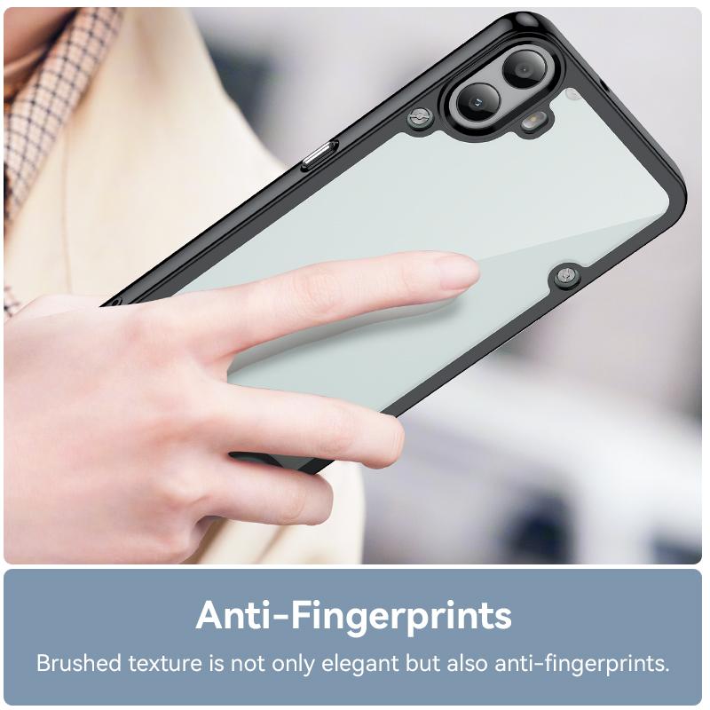 Acrylic Shockproof Phone Case for Nothing CMF Phone 1 Transparent Candy Color Frame Back Cover for Nothing Phone 2A 2 1