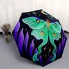 1pc Celestial Moth Print Automatic Open/close Folding Umbrella, Compact Portable Travel Umbrella, Perfect Birthday/Christmas, Cute Umbrella,