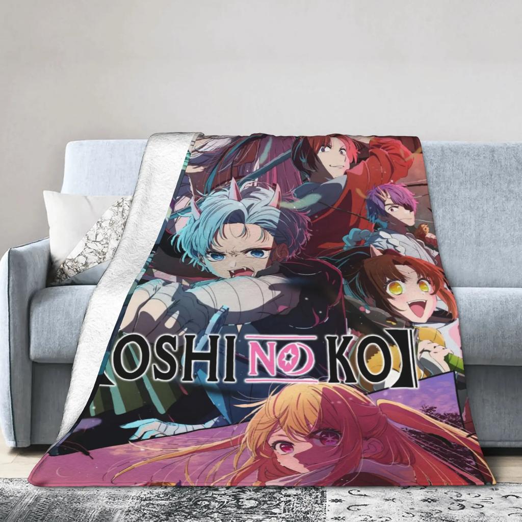 Oshi No Ko Anime Blanket Soft Quality Throw Blanket for Winter Warmth Perfect for Bed Sofa Outdoor Use Gift for Fans