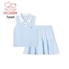 Girls' Sporty Polo & Skirt Set