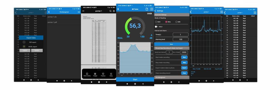 DECIBELMEATER Bluetooth Sonometer Phone App