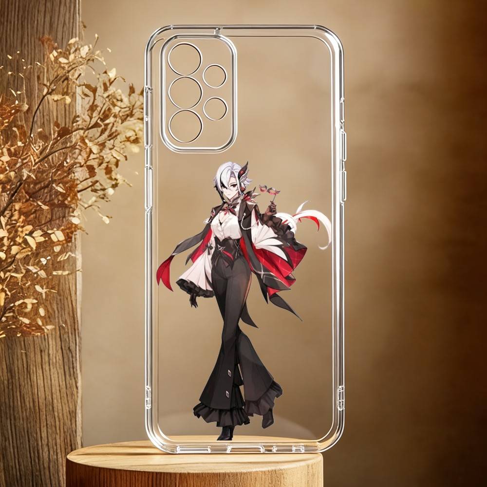 Etui na telefon Arlecchino Genshin Impact do Samsung Galaxy A71, A70, A52, A51, A40, A30 Przezroczyste etui
