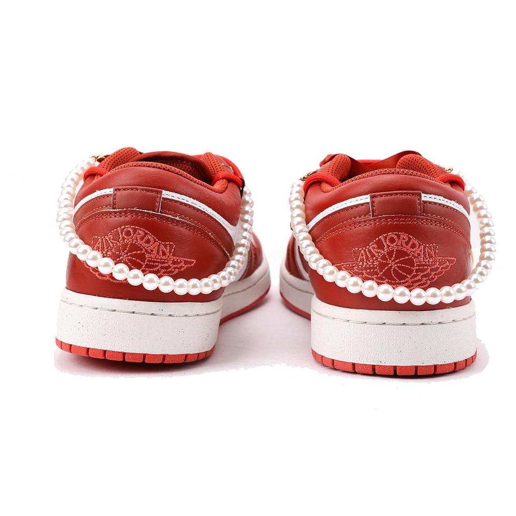 Jordan Air Jordan 1 Vintage Basketball Shoes Men's Low Top Red White FJ3459-160(Team59-)