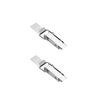 2Pcs Stainless Steel Box Latches Durable Alloy Hook Locks Wooden Gift Lock for Jewelry Box Toolbox Cabinet Drawer