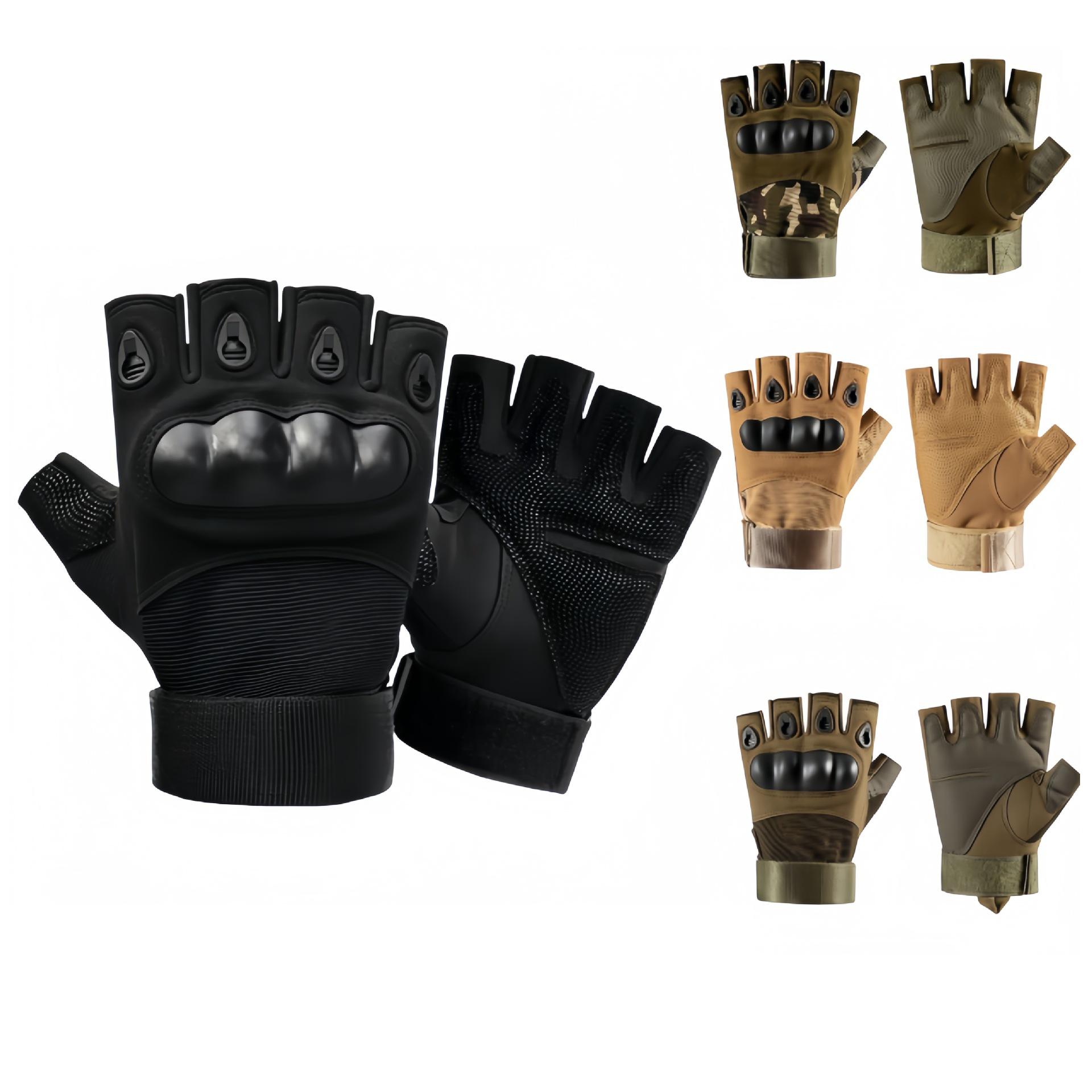 Custom Motorcycle Protective Gloves, Multifunctional Outdoor Work Gloves for Sports & Riding S чёрный