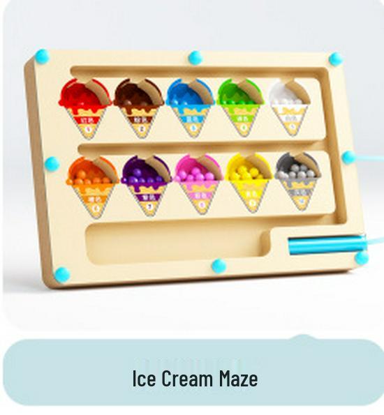 Children's Wooden Educational Color Sorting Maze Toy