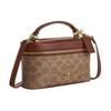 Coach RAINER 19 Brand Logo Artificial Leather Handbag Small Women's Brown
