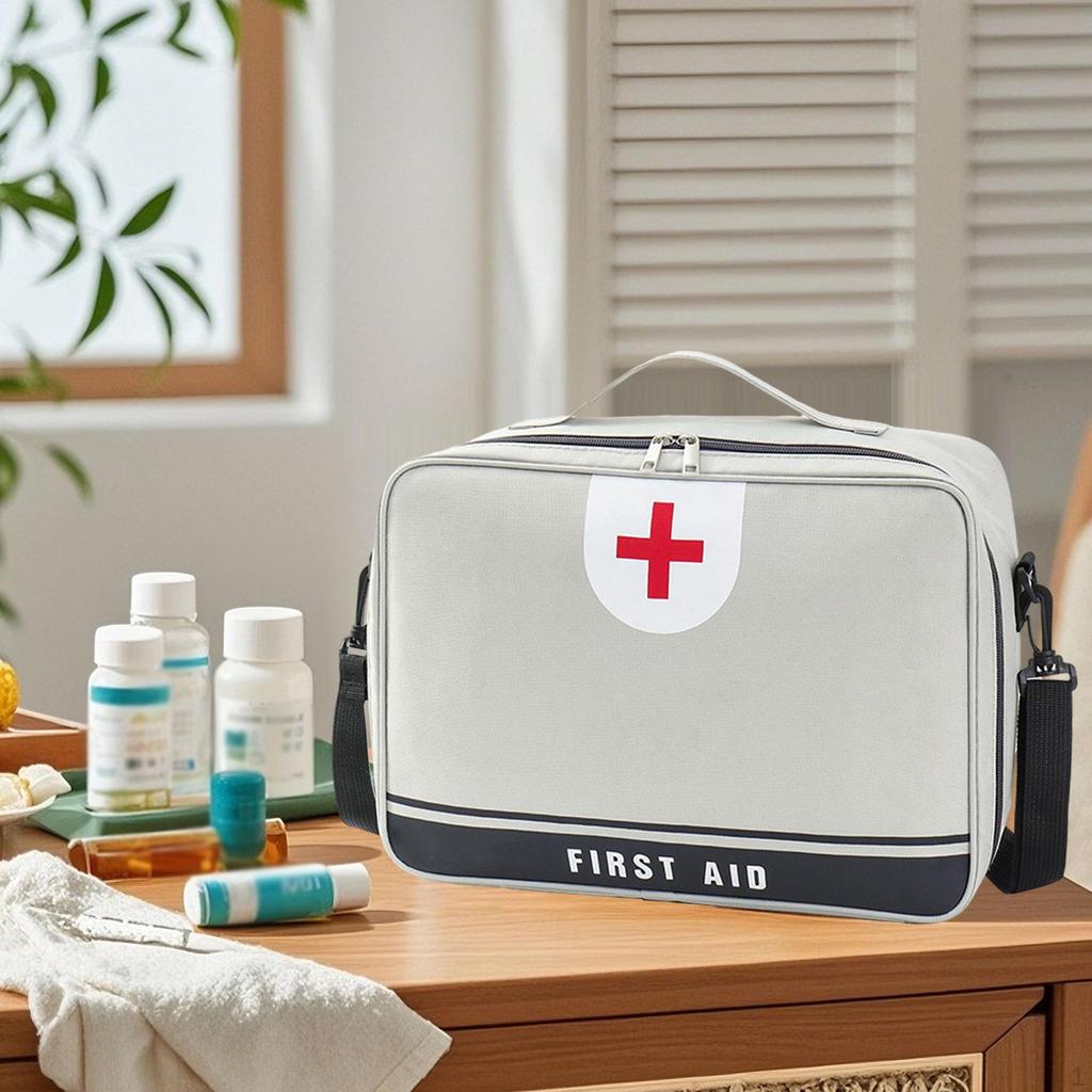 First Aid Bag Emergency Set Organizer Versatile Storage for Camping Office Hiking
