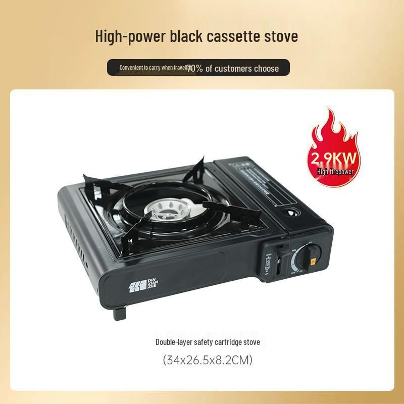 Portable Infrared Windproof Cassette Stove for Outdoor Cooking