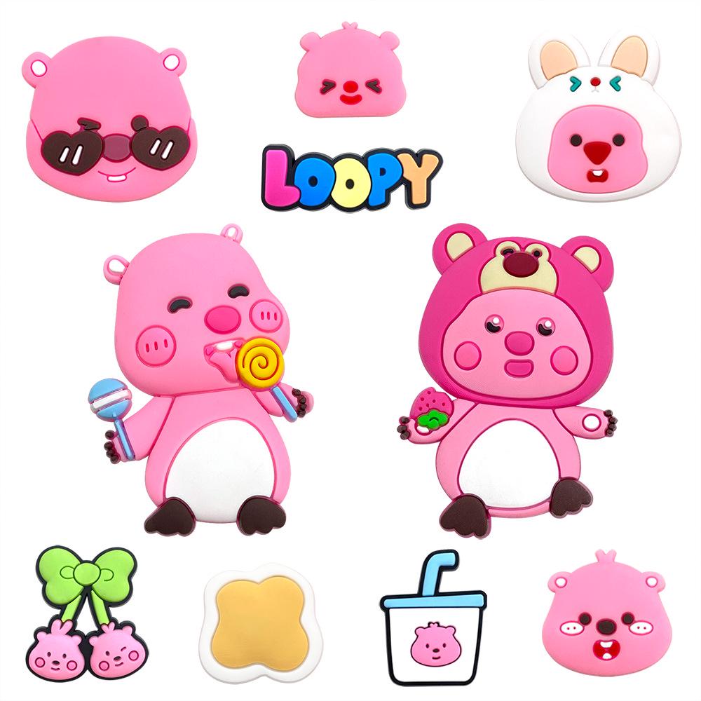 Large LOOPY Shoe Charms: Soft PVC Croc Accessories & Decorations