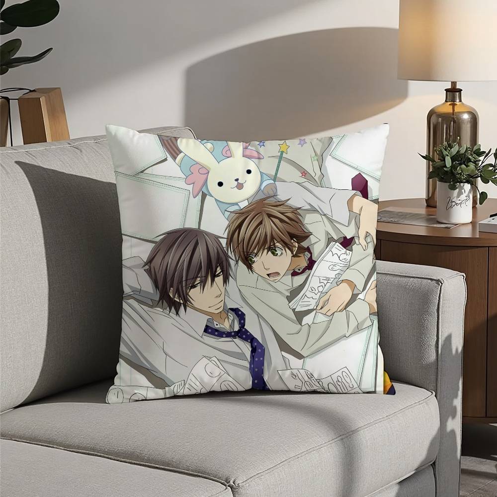 Anime S-Sekaiichi Hatsukoi Pillow Case Sofa Decorative Home Double-sided Printing Short Plush Cushion Pillow Cover Holiday Gift
