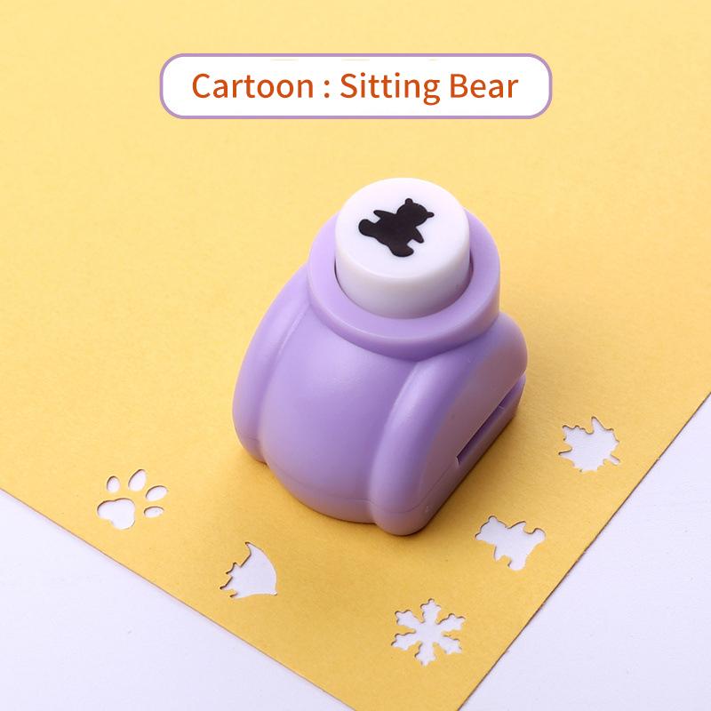 1PC Purple Mini Scrapbook Punches 10mm for Handmade Cutter Diy Flower Paper Gift Card Crafts Printing Pattern Punch Hole Puncher