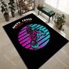 1PC Neon motocross jump synthwave background Carpet for Living Room Bedroom Sofa Home Decor Rus Non-slip Floor Mat Luxury Gift