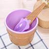 1 Set - Ice Cream Bowl Spoon Set Yogurt Cup Children's Ice Cream Bowl