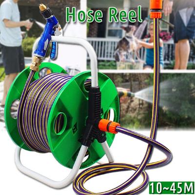 Neuer Tragbarer Schlauchaufroller Garten Wandmontage 10-45M 1/2 Wagen Wasserschlauch Aufbewahrung Autowaschanlage Schlauch Ohne Wickelwerkzeug Gestell Halter Garten