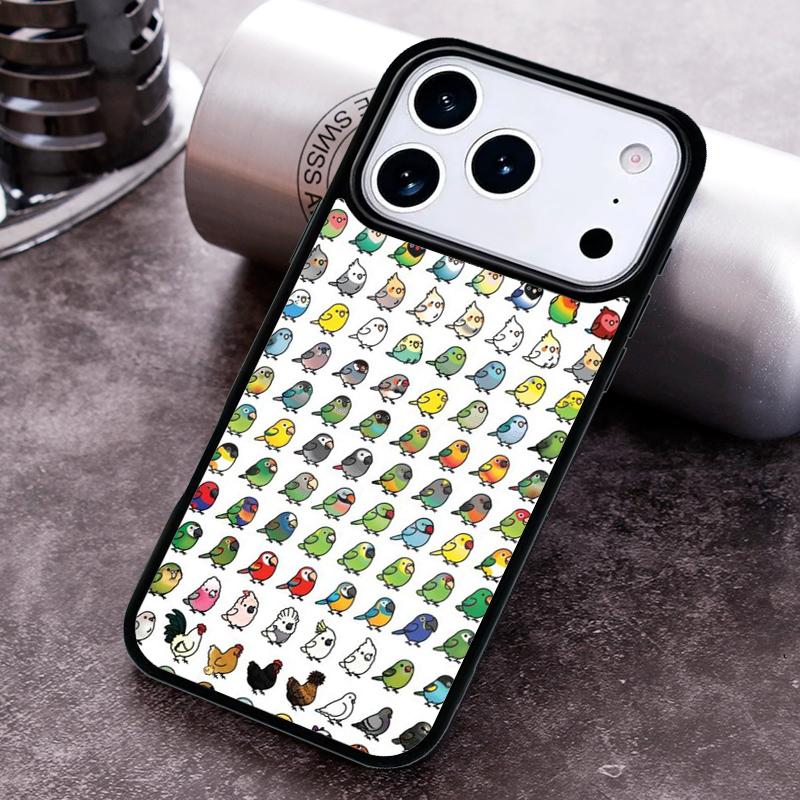 Parrot Bird Phone Case for iPhone 17 16 15 Pro Max Air 14 13 12 11 Plus Shockproof Capa Cover