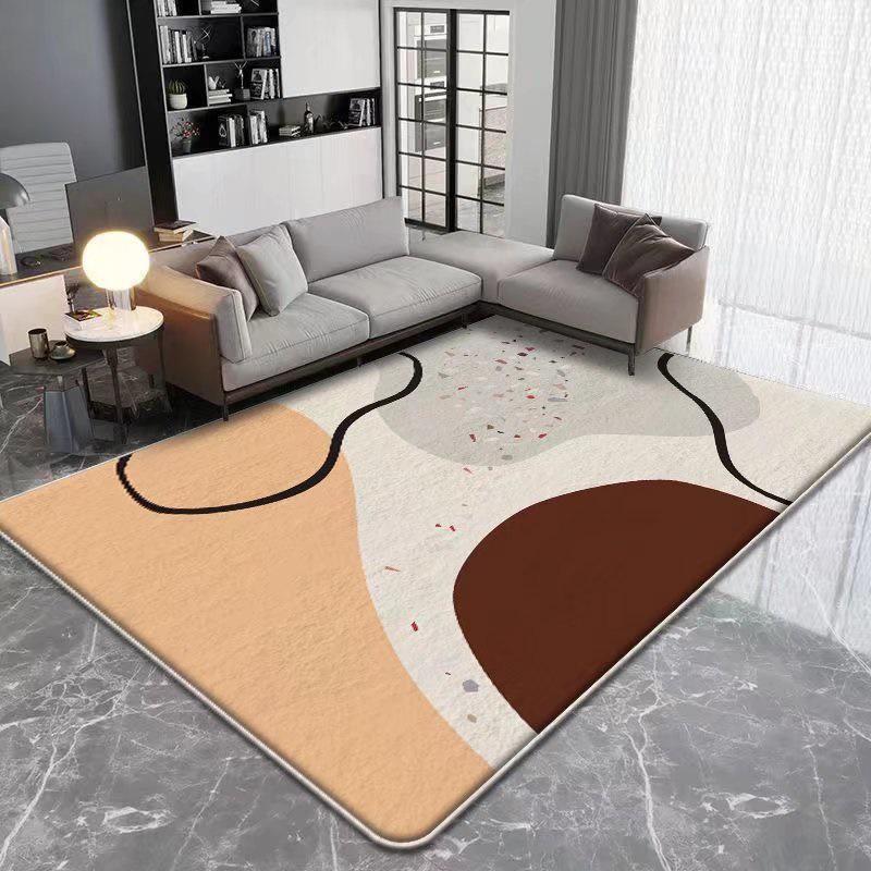 Minimalist Cross-Border Luxury Carpet for Living Room and Bedroom, Full Coverage, Simple Style
