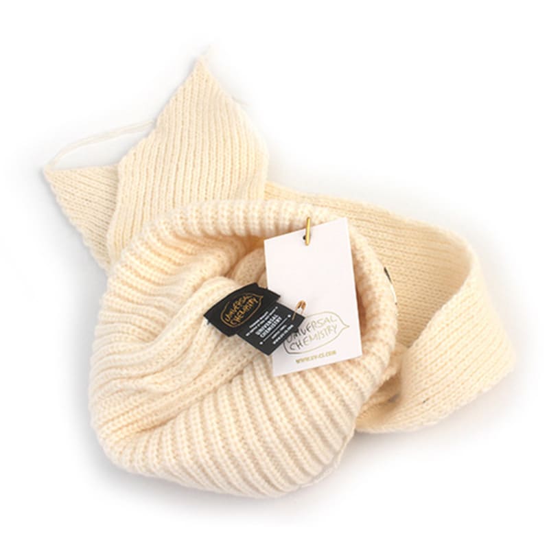 Universal Chemistry Rabbit Long Ear Ivory Beanie Rabbit Beanie